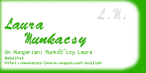 laura munkacsy business card